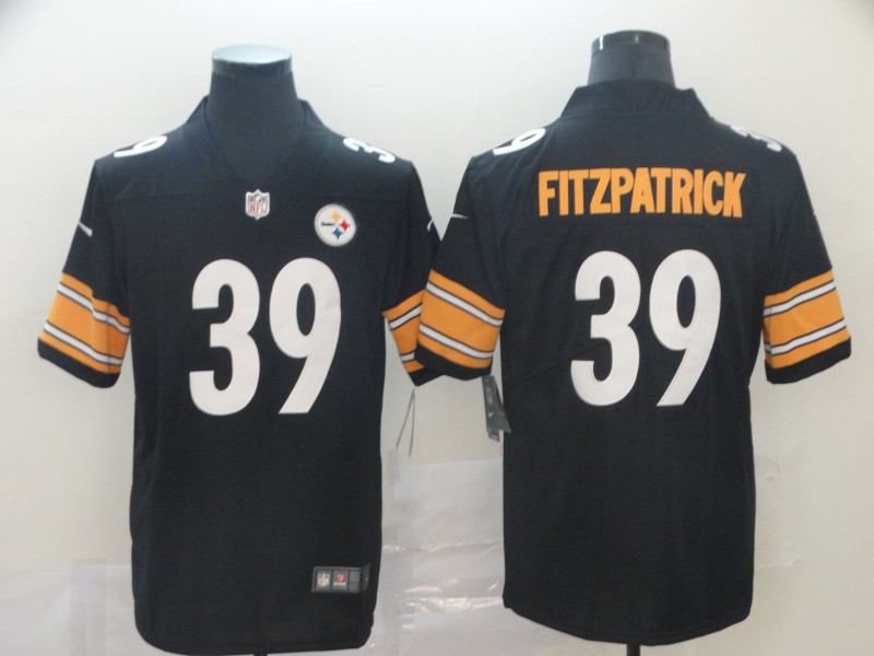 Men's Pittsburgh Steelers Minkah Fitzpatrick #39 Black Jersey